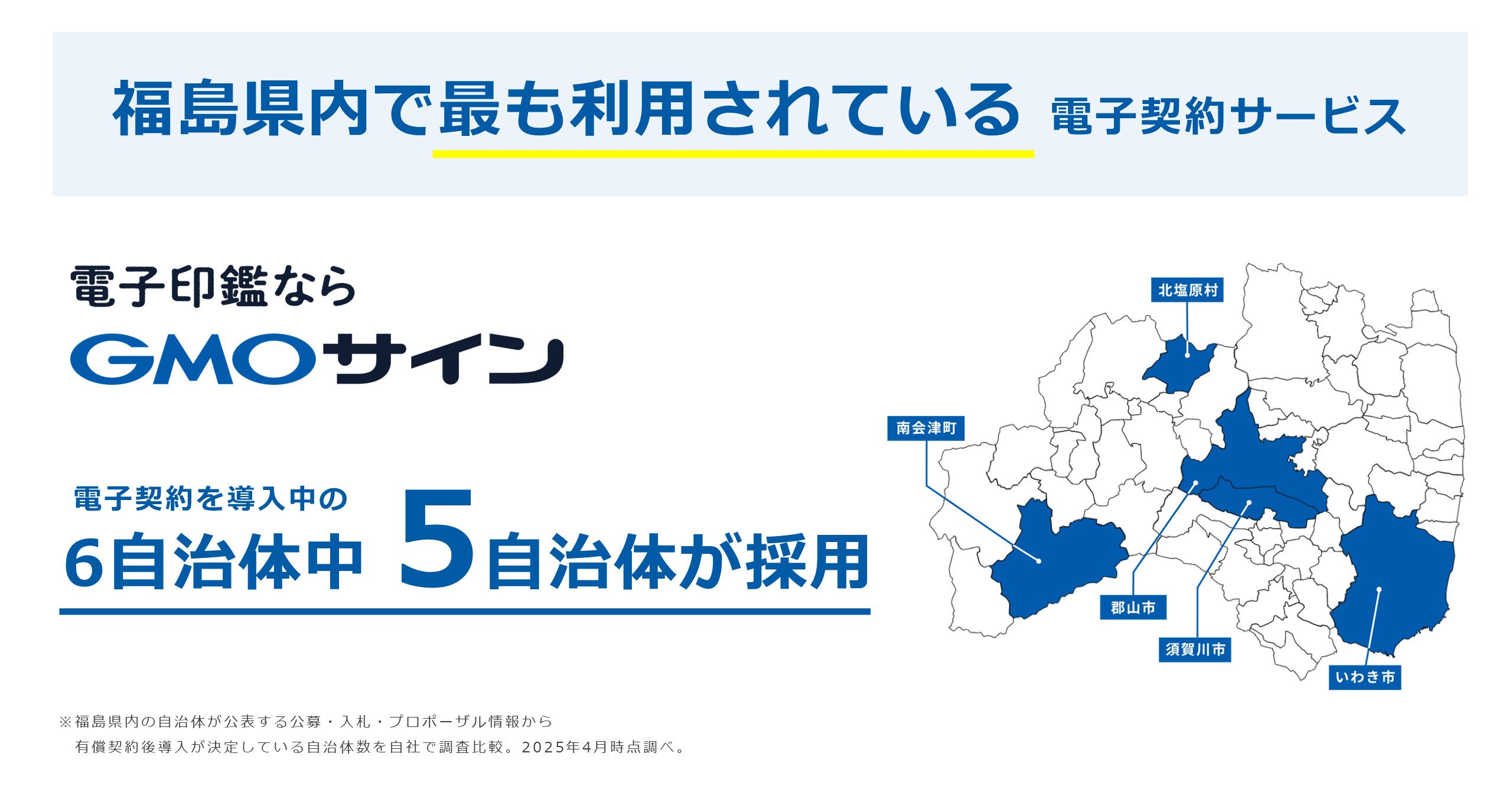 福島県で最も利用されている電子契約サービス「GMOサイン」課題に寄り添う伴走支援でDX先進事例を創出、自治体がコメント発表